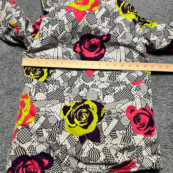 686 Wendy Snow Coat Kids Girls Youth Medium Abstract Roses Ski Snowboarding - Picture 8 of 12